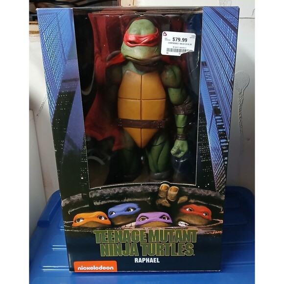 Teenage Mutant Ninja Turtles 1:4 Raphael Figure In Box 2017 NECA 18” TMNT Movie - Picture 3 of 8